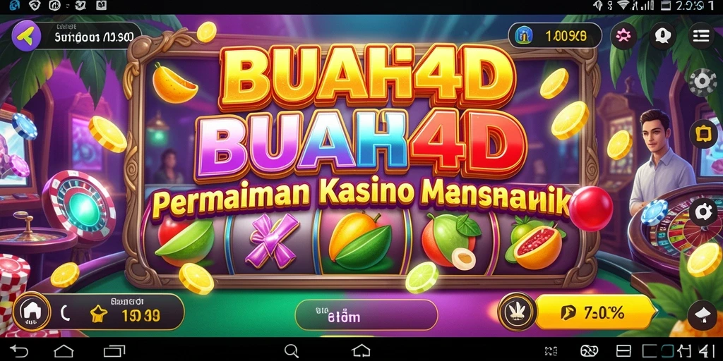 Tampilan gameplay menarik dari BUAH4D menunjukkan suasana Kasino.
