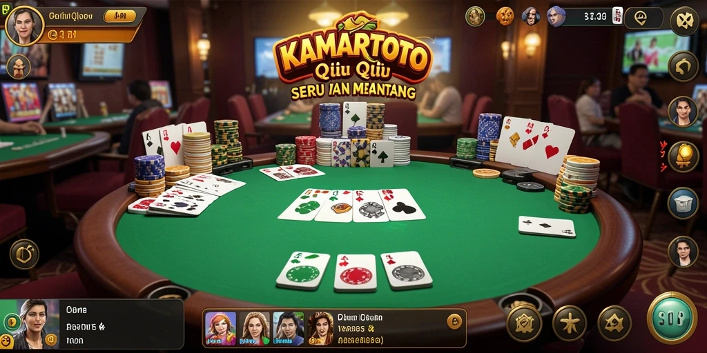 Tampilan gameplay QiuQiu yang seru di KAMARTOTO.