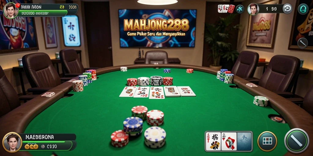 Tampilan gameplay seru dan menegangkan di MAHJONG288.