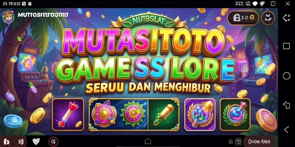 Tampilan gameplay menarik dari MUTASITOTO yang penuh warna.