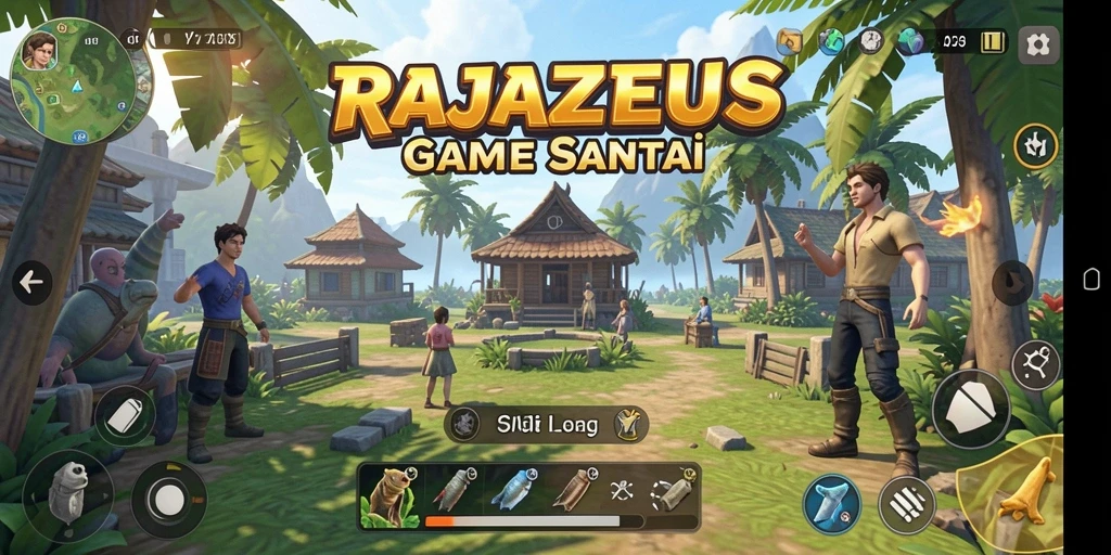 Tampilan utama gameplay RAJAZEUS yang seru dan menantang.