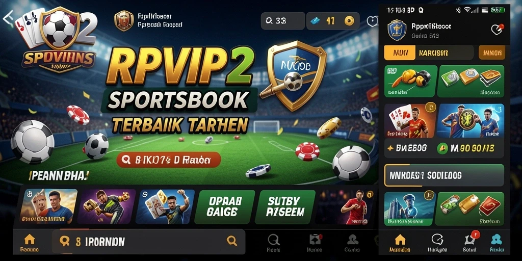 Tampilan utama RPVIP2 dengan pilihan taruhan olahraga yang menarik.