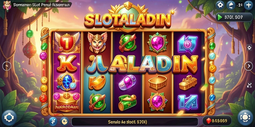 Tampilan menarik dari gameplay SLOTALADIN dengan fitur slot yang mendebarkan.